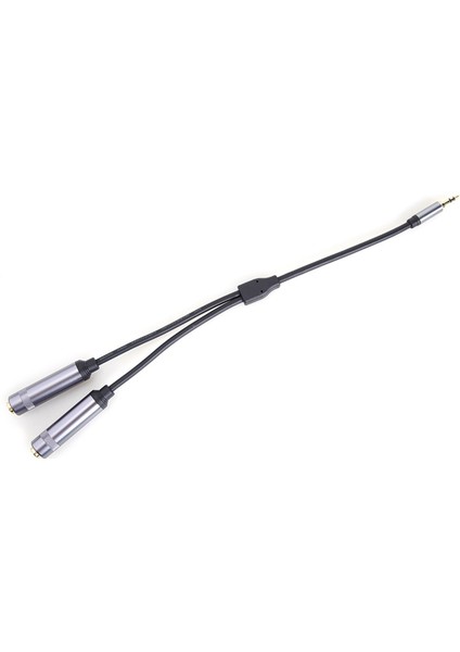 3.5mm Çift 6.35MM Ses Kablosu Adaptörü 3.5mm 6.35MM Jack Splitter Ses Kablosu Bilgisayar Mikser Amplifikatör Hoparlör (Yurt Dışından)