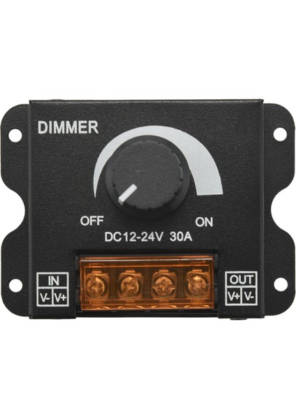 LED Işık Ayarlayıcı Dc 12-24V 30A/TOPUZU Anahtarı ile Strobe Yok LED Işık Çubuğu Parlaklık Ayarlayıcı Dimmer (Yurt Dışından)