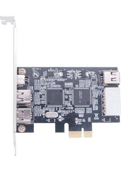 Pcı-E 1x Ieee 1394A 4 Bağlantı Noktalı (3+1) Firewire Kart Adaptörü 1394 A Pcıe, Masaüstü Için 6 Pin - 4 Pin Ieee 1394 Kablosu (Yurt Dışından)