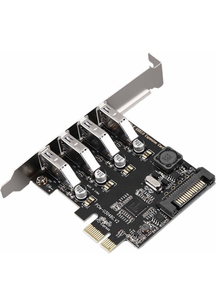 4 Port Usb3.0 Genişletme Kartı 5 Gbps Pci-E Pci Express Adaptör Dönüştürücü Pcie X1 X4 X8 X16 Windows 7/8/8.1/10/xp/vista (Yurt Dışından)