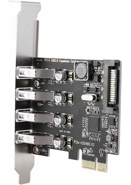 4 Port Usb3.0 Genişletme Kartı 5 Gbps Pci-E Pci Express Adaptör Dönüştürücü Pcie X1 X4 X8 X16 Windows 7/8/8.1/10/xp/vista (Yurt Dışından)