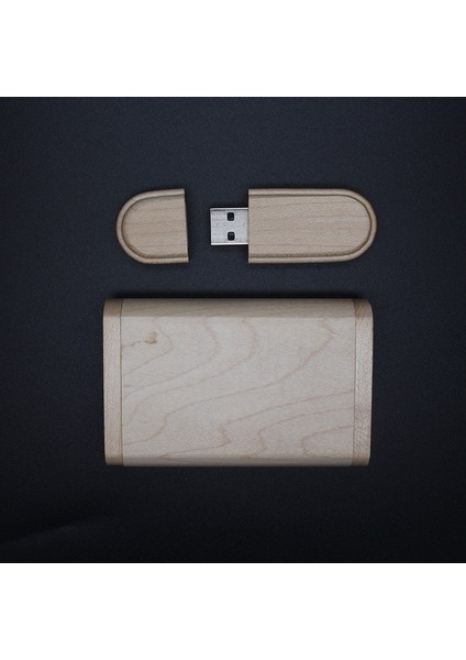 128GB USB Stick USB 2.0 Stick Ahşap Tutuculu Ahşap Rengi (Yurt Dışından)