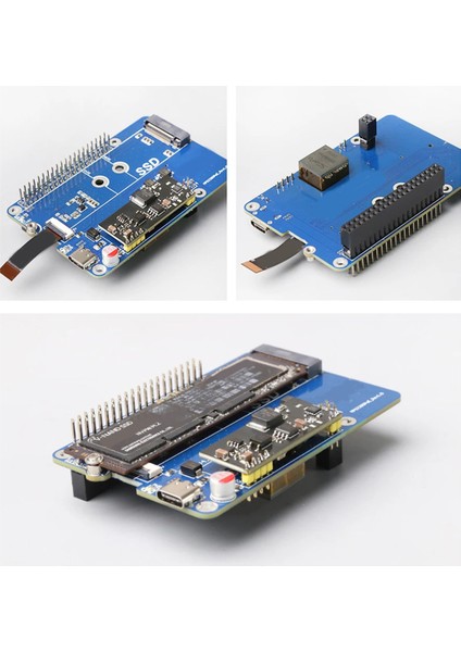 Raspberry Pi5 Için MPS2280 Poe Poe Pcıe'den Nvme SSD Hat Desteği 2230/2242/2280 SSD Desteği 5V4.5A Çıkışı (Yurt Dışından)