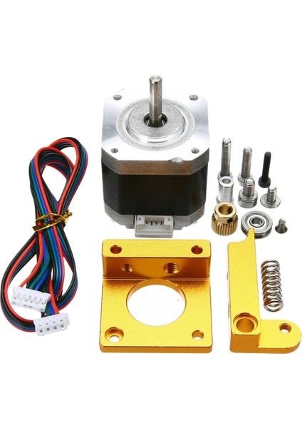 Nema 17 Step Motor 1.75MM Filament Reprap ile 3D Yazıcı Ekstruder Kiti Için (Yurt Dışından)