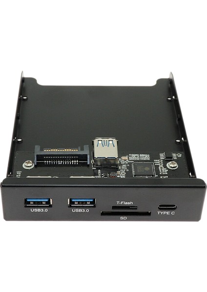 C Tipi Ön Panel Hub Çift USB 3.0 Bağlantı Noktası + Sd/tf Kart Okuyucu + Bilgisayar Kasası Için C Tipi - 20PIN (Yurt Dışından)