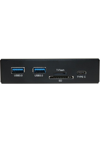 C Tipi Ön Panel Hub Çift USB 3.0 Bağlantı Noktası + Sd/tf Kart Okuyucu + Bilgisayar Kasası Için C Tipi - 20PIN (Yurt Dışından)