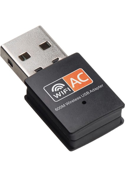 USB Wifi Adaptörü 2.4 Ghz 5 Ghz Çift Bant 600 Mbps Mini Kablosuz Ağ Kartı Dizüstü Dizüstü Bilgisayar Masaüstü Için (Yurt Dışından)