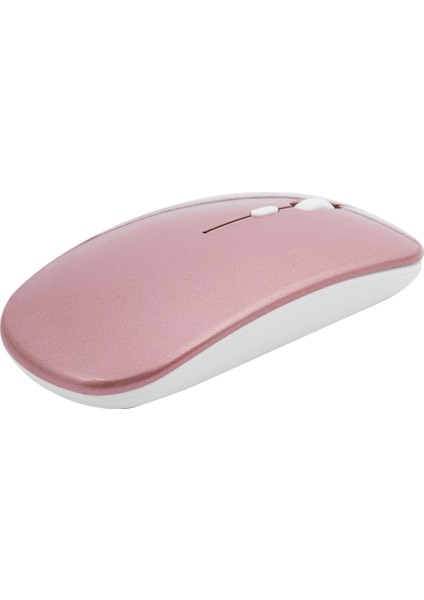 1600 Dpi USB Optik Kablosuz Bilgisayar Faresi 2.4g Alıcı Pc Dizüstü Bilgisayar Için Süper Ince Fare (Gül Altın) (Yurt Dışından) fırsatları