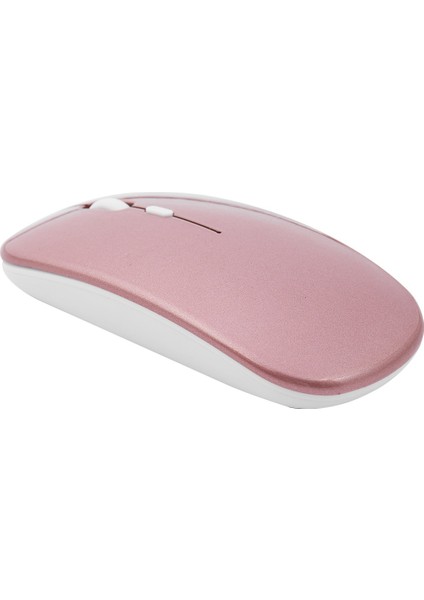 1600 Dpi USB Optik Kablosuz Bilgisayar Faresi 2.4g Alıcı Pc Dizüstü Bilgisayar Için Süper Ince Fare (Gül Altın) (Yurt Dışından) indirimleri