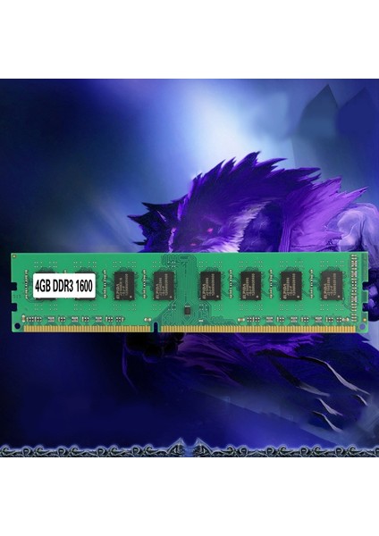 Amd(4g) Için Ddr3 PC3-12800 Ram 1600MHZ 240PIN 1,5V Dımm Masaüstü Belleği (Yurt Dışından)