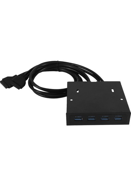 USB 3.0 Ön Panel 4,7 Inç 4 Bağlantı Noktalı Disket Yuvası Genişletme Kartı Ön Panel Uzatması (Yurt Dışından)