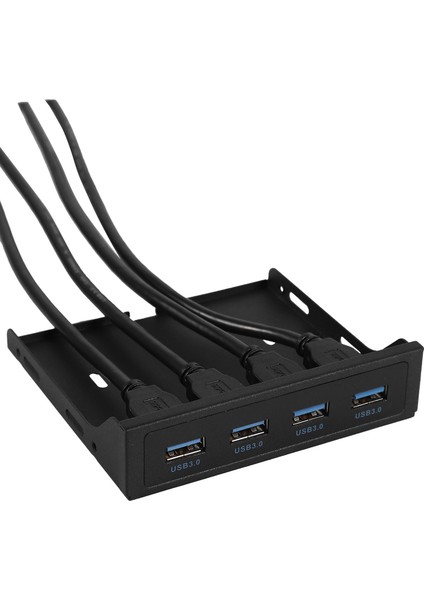 USB 3.0 Ön Panel 4,7 Inç 4 Bağlantı Noktalı Disket Yuvası Genişletme Kartı Ön Panel Uzatması (Yurt Dışından)