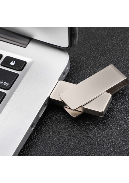 2 In 1 Otg USB Flash Sürücü 3.0 Mikro USB 32 GB Kapasiteli U Disk Memory Stick Kalem Sürücü Android Akıllı Telefon Tablet Pc Için Metal Kare Çevirme (Yurt Dışından)