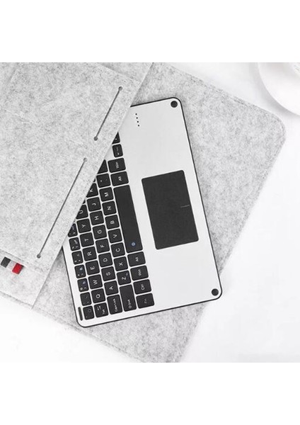 Evrensel Dokunmatik Yüzey Klavye Bluetooth Alüminyum Alaşımlı Kablosuz Klavye Tüm Tablet Klavye Windows Android Ios Için (Yurt Dışından)