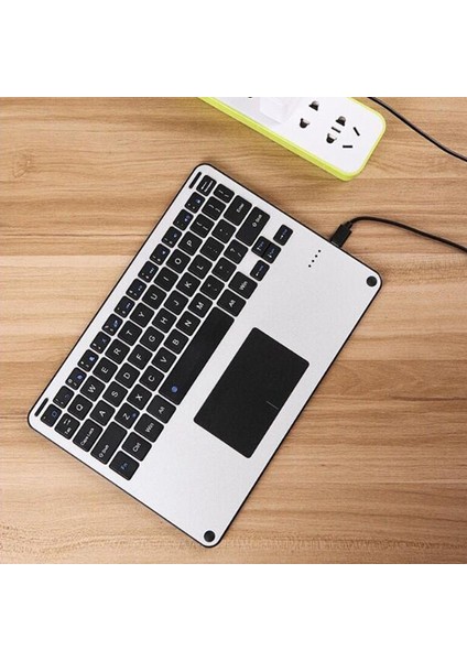 Evrensel Dokunmatik Yüzey Klavye Bluetooth Alüminyum Alaşımlı Kablosuz Klavye Tüm Tablet Klavye Windows Android Ios Için (Yurt Dışından)