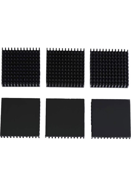 20 Adet 40MM x 40MM x 11MM Siyah Alüminyum Soğutucu Soğutma Kanatçığı Soğutma Için Mosfet Vram Regülatörleri Vrm Step Sürücü (Yurt Dışından)