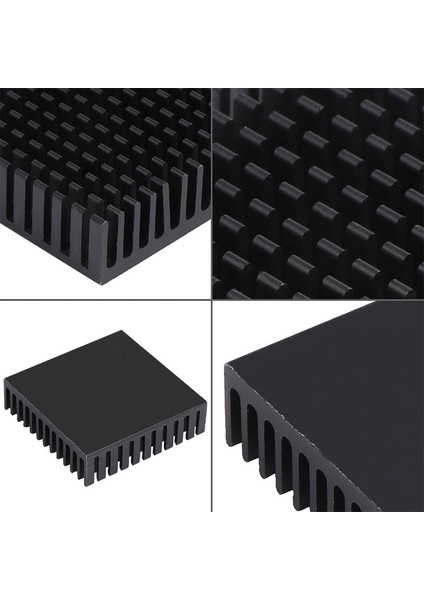 20 Adet 40MM x 40MM x 11MM Siyah Alüminyum Soğutucu Soğutma Kanatçığı Soğutma Için Mosfet Vram Regülatörleri Vrm Step Sürücü (Yurt Dışından)