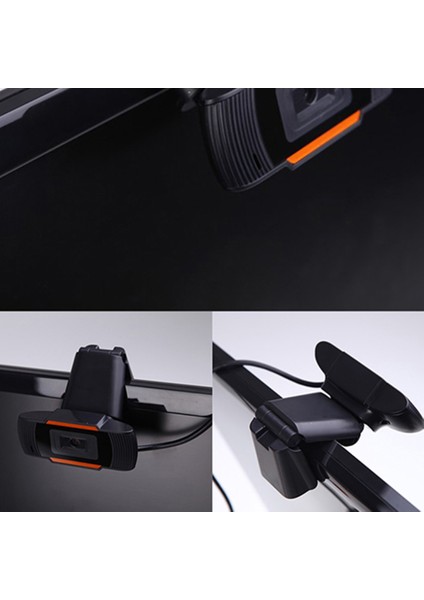 Hd Web Kamerası 1080P USB Kamera Pc Bilgisayar Için Mikrofonlu Döndürülebilir Video Kayıt Web Kamerası (Yurt Dışından)