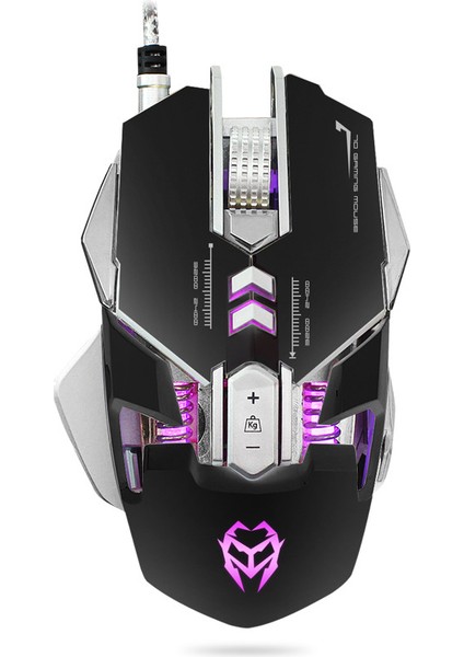 G560 Profesyonel Mekanik Ayarlanabilir LED Optik 7 Düğme Programlanabilir Oyun USB Kablolu Makrolar Oyunları Kablo Fare Fareler Siyah (Yurt Dışından)