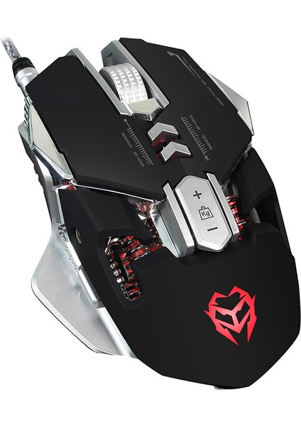 G560 Profesyonel Mekanik Ayarlanabilir LED Optik 7 Düğme Programlanabilir Oyun USB Kablolu Makrolar Oyunları Kablo Fare Fareler Siyah (Yurt Dışından)