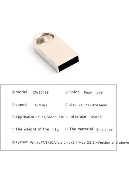 USB Flash Sürücü 32 GB Kalem Sürücü Pendrive Metal Gümüş U Disk Memoria Cel USB Sopa Hediye (Yurt Dışından) fırsatları