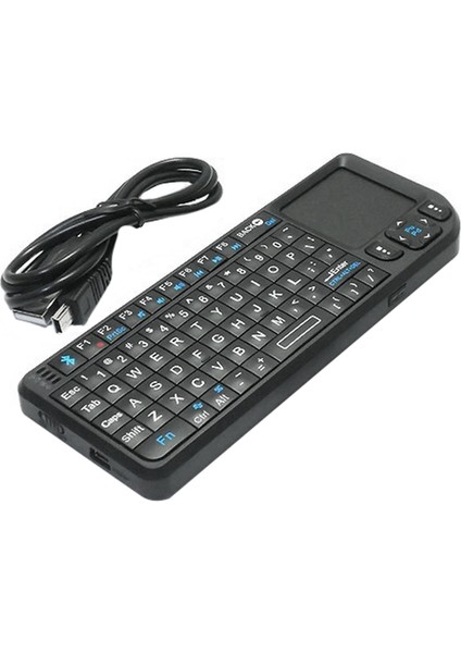 Taşınabilir Mini Kablosuz Bluetooth Klavye 2.4g Denetleyici Dahili Presspad Fare Pc Dizüstü Akıllı Tv Kutusu Için (Yurt Dışından)