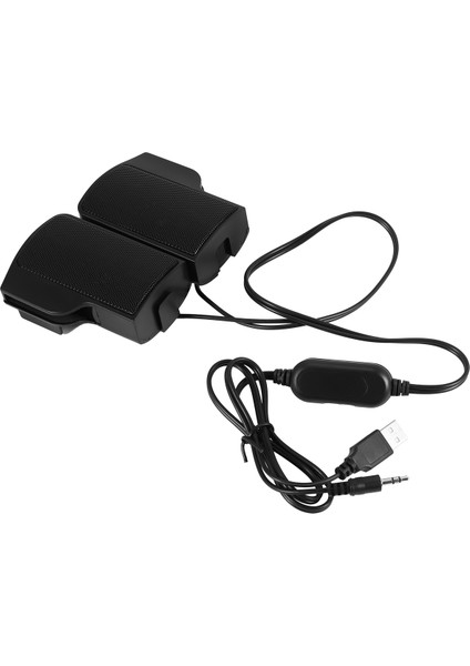 Dizüstü Dizüstü Bilgisayar Masaüstü Tablet Için USB Hoparlör Üzerinde Klip Kablolu Stereo Hoparlör Hattı Denetleyicisi Soundbar (Yurt Dışından)