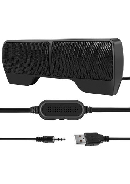 Dizüstü Dizüstü Bilgisayar Masaüstü Tablet Için USB Hoparlör Üzerinde Klip Kablolu Stereo Hoparlör Hattı Denetleyicisi Soundbar (Yurt Dışından) modelleri