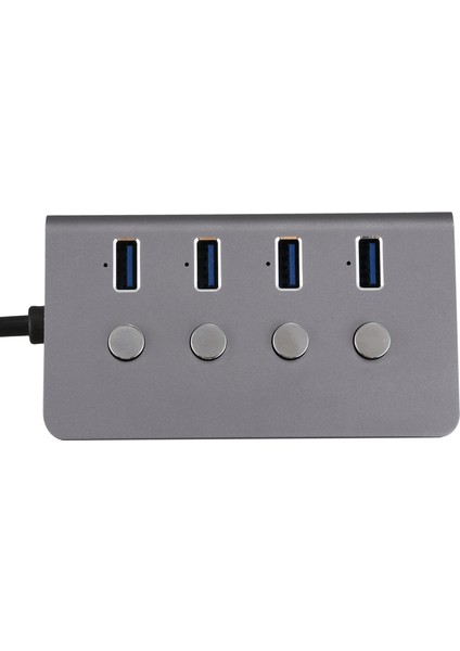 USB 3.0 Hub 4 Bağlantı Noktalı, LED Açma/kapama Anahtarlı USB C Ayırıcı Adaptör, Yüksek Hızlı, Pc Dizüstü Bilgisayar Için Uygun (Yurt Dışından)