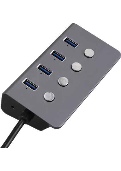 USB 3.0 Hub 4 Bağlantı Noktalı, LED Açma/kapama Anahtarlı USB C Ayırıcı Adaptör, Yüksek Hızlı, Pc Dizüstü Bilgisayar Için Uygun (Yurt Dışından)