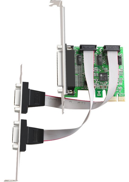 Çift RS232 -232 Seri Bağlantı Noktalarına Pcı Genişletme Kartı Adaptörü Dönüştürücü Com ve DB25 Yazıcı Paralel Bağlantı Noktası (Yurt Dışından)