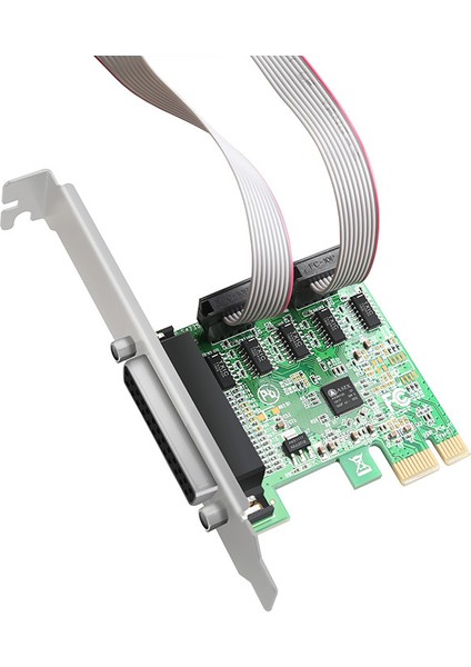 Çift RS232 -232 Seri Bağlantı Noktalarına Pcı Genişletme Kartı Adaptörü Dönüştürücü Com ve DB25 Yazıcı Paralel Bağlantı Noktası (Yurt Dışından)