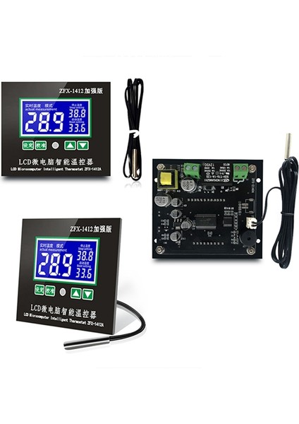 Sera Sıcaklık Kontrolü Için LCD Ekranlı Dijital Termostat 16A Yüksek Güçlü Sıcaklık Kontrol Cihazı (110-220V) (Yurt Dışından)