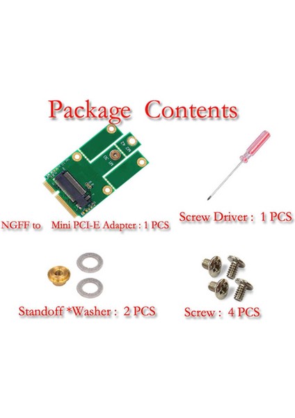 M.2 Ngff Anahtar E'den Mini Pci-E Wifi Bluetooth 4.0 Usb2.0 Adaptör Kartına (Yurt Dışından)