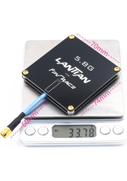 5.8g 15DBI Yüksek Kazançlı Rx Düz Anten Panel Plakası Sma Rp-Sma Mini Dıy Için Düz Anten Fpv Aracılığıyla (Yurt Dışından)