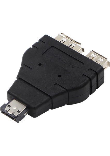 Güç Esata'dan Esata'ya USB Combo Splitter Dönüştürücü Adaptör Konnektörü Sabit Disk Kablosu Çift Bağlantı Noktalı Dönüştürücüler Evrensel (Yurt Dışından)