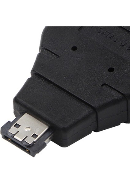 Güç Esata'dan Esata'ya USB Combo Splitter Dönüştürücü Adaptör Konnektörü Sabit Disk Kablosu Çift Bağlantı Noktalı Dönüştürücüler Evrensel (Yurt Dışından)