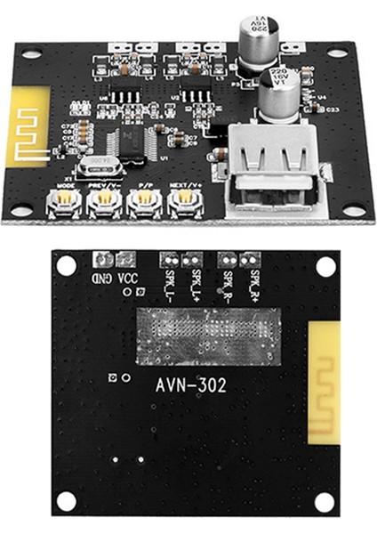 AVN-302 Araç Hoparlörü Ses Güç Amplifikatörü Kurulu 2.0 Stereo 7.4V-14.4V USB Bluetooth 5.0 Kayıpsız Kod Çözme 27WX2 (Yurt Dışından) fiyatları