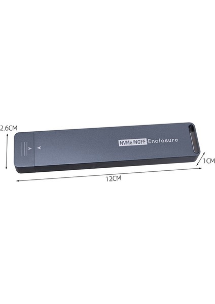 Nvme Mobil Katı Hal Sabit Disk Kutusu Nvme Usb3.0 Harici Sabit Disk Kutusu Desteği 2230 2242 2260 2280 HDD Kart Adaptörü (Yurt Dışından)