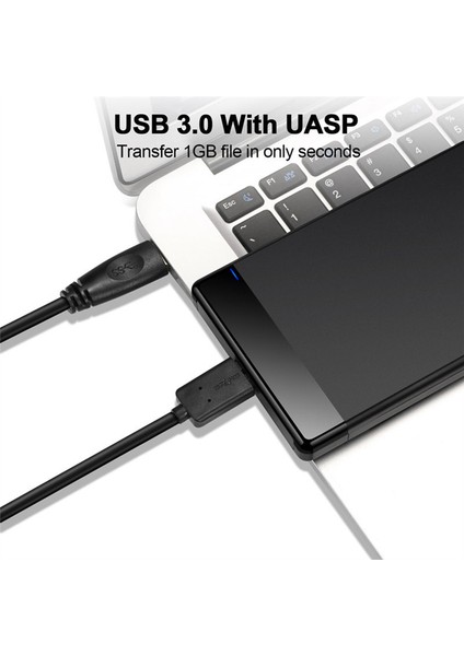 HDD Kutusu 2.5 Inç Sata USB 3.0 Adaptörü Sabit Disk Muhafazası SSD Disk HDD Kutusu Kasa Hd Harici HDD Muhafaza (Yurt Dışından)