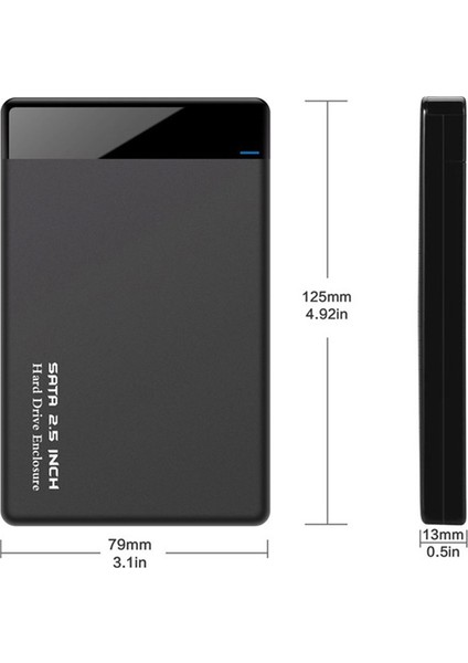 HDD Kutusu 2.5 Inç Sata USB 3.0 Adaptörü Sabit Disk Muhafazası SSD Disk HDD Kutusu Kasa Hd Harici HDD Muhafaza (Yurt Dışından)