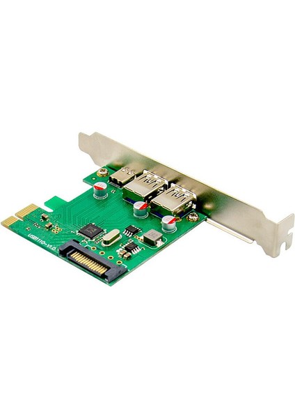 Pcı-E X4 Süper Hızlı USB 3.1 Tip-C + A Soket Genişletme Kartı 2A1C Bağlantı Noktası VL805 (Yurt Dışından)