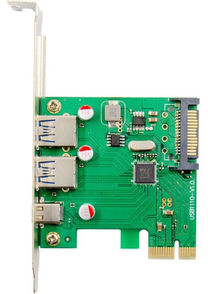 Pcı-E X4 Süper Hızlı USB 3.1 Tip-C + A Soket Genişletme Kartı 2A1C Bağlantı Noktası VL805 (Yurt Dışından)