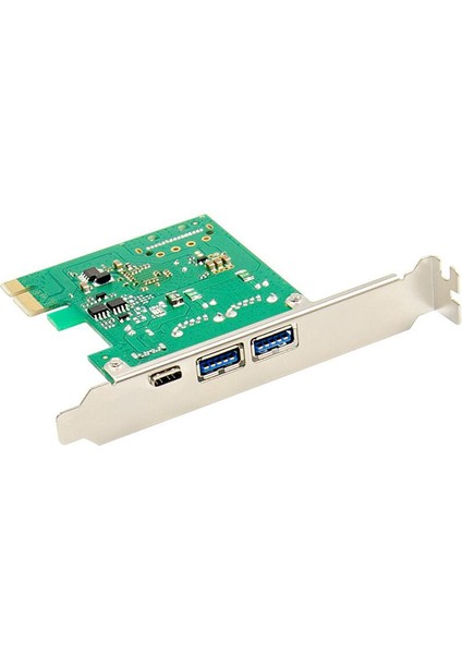 Pcı-E X4 Süper Hızlı USB 3.1 Tip-C + A Soket Genişletme Kartı 2A1C Bağlantı Noktası VL805 (Yurt Dışından)
