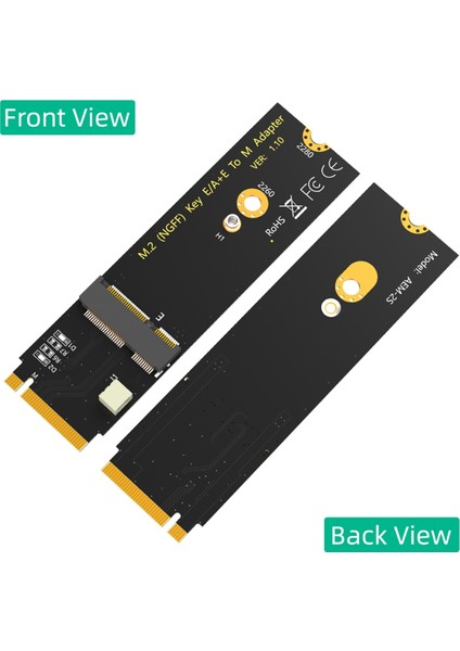 AX200/AX201/AX210 Için M.2 Ngff A+E Anahtar Wifi/bluetooth Kartından M.2 Anahtar M Adaptör Kartına (Yurt Dışından)