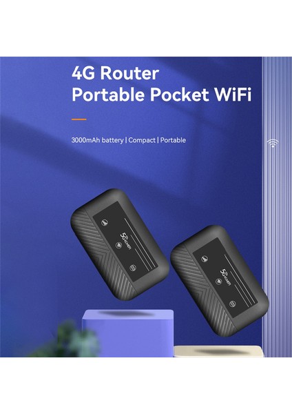 4g Mifi Yönlendirici 150 Mbps Mifi Modem Araba Mobil Wifi Kablosuz Bağlantı Noktası Yuvası ile 3000 Mah Cep Wifi (Yurt Dışından)