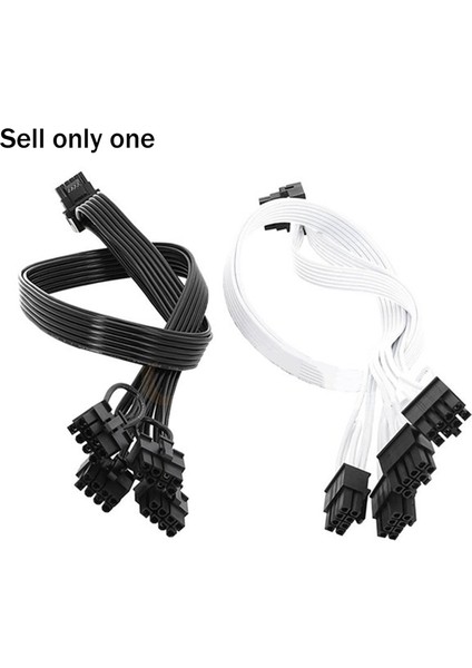 4xcpu 8pin 16PIN Erkek Ekran Kartı Uzatma Kablosu Pcı-E 5.0 12VHPWR RTX4080 RTX4090 Grafik Kartı Adaptör Kablosu Siyah (Yurt Dışından) modelleri