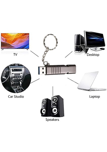 USB Flash Sürücü Usb3.0 Düdük U Disk Metal Memory Stick Type-C DÖNÜŞTÜRÜCÜ-16G ile Otg Desteği (Yurt Dışından)