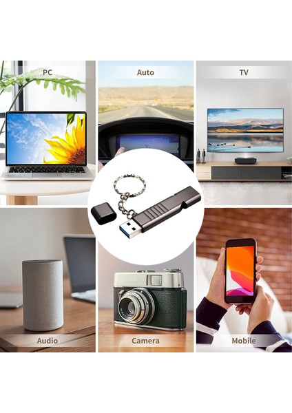 USB Flash Sürücü Usb3.0 Düdük U Disk Metal Memory Stick Type-C DÖNÜŞTÜRÜCÜ-16G ile Otg Desteği (Yurt Dışından)