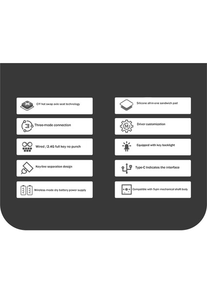 84 Tuşlu Çalışırken Değiştirilebilir Mekanik Klavye 3 Modlu Bluetooth 2.4g Kablosuz Özelleştirilmiş Mekanik Klavye Seti Beyaz (Yurt Dışından)